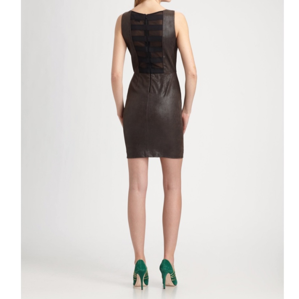 NWT Alice & Olivia Leather Dress